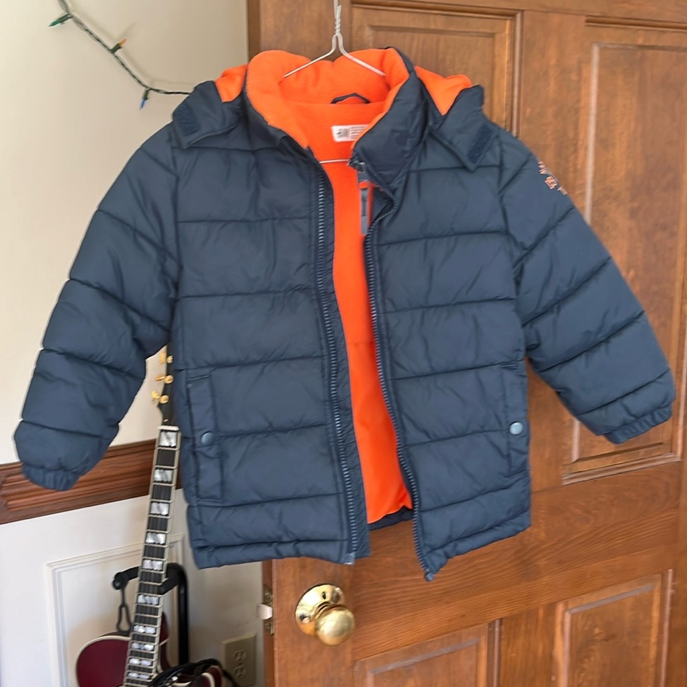 Super warm and cozy boys’ winter jacket, 4-5Y